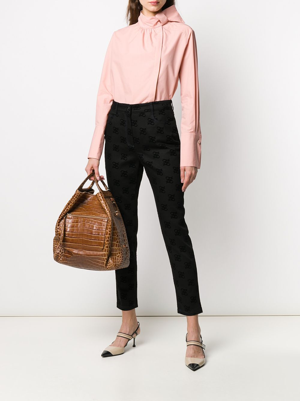 FENDI BOW KNOT BLOUSE 