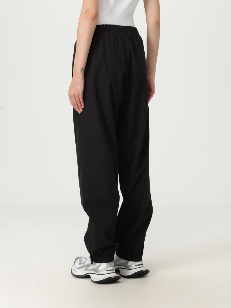 Balenciaga Logo Embroidered Track Pants In Black