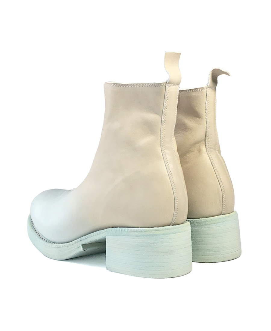 Guidi Gradient Two-color Zipper And Ankle Boots In Nude
