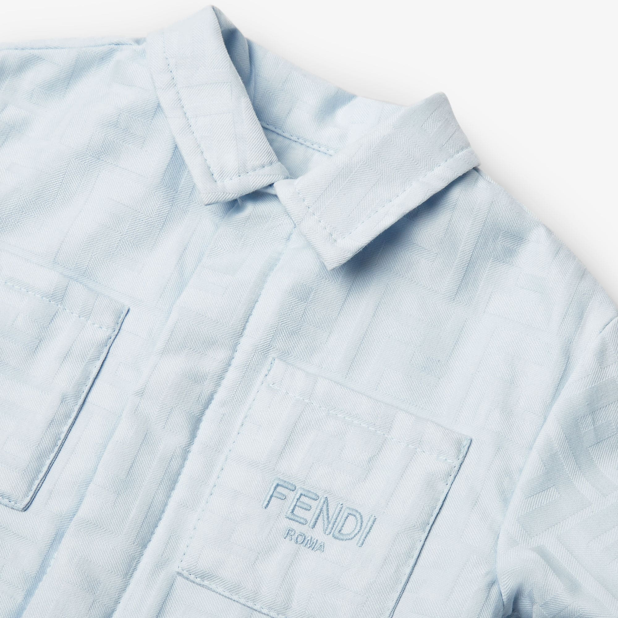 Fendi Poplin Jacket In White
