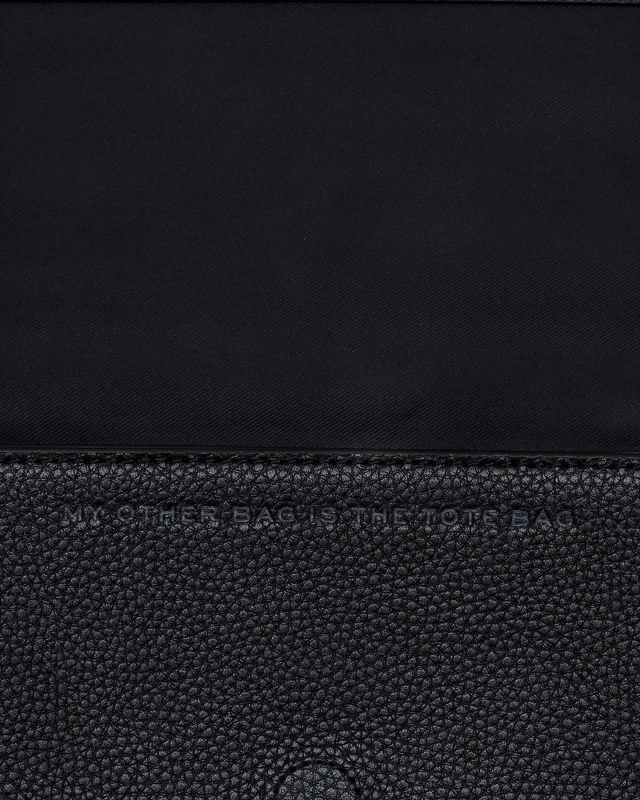 Marc Jacobs Textured Black Leather Mini Bag In Black