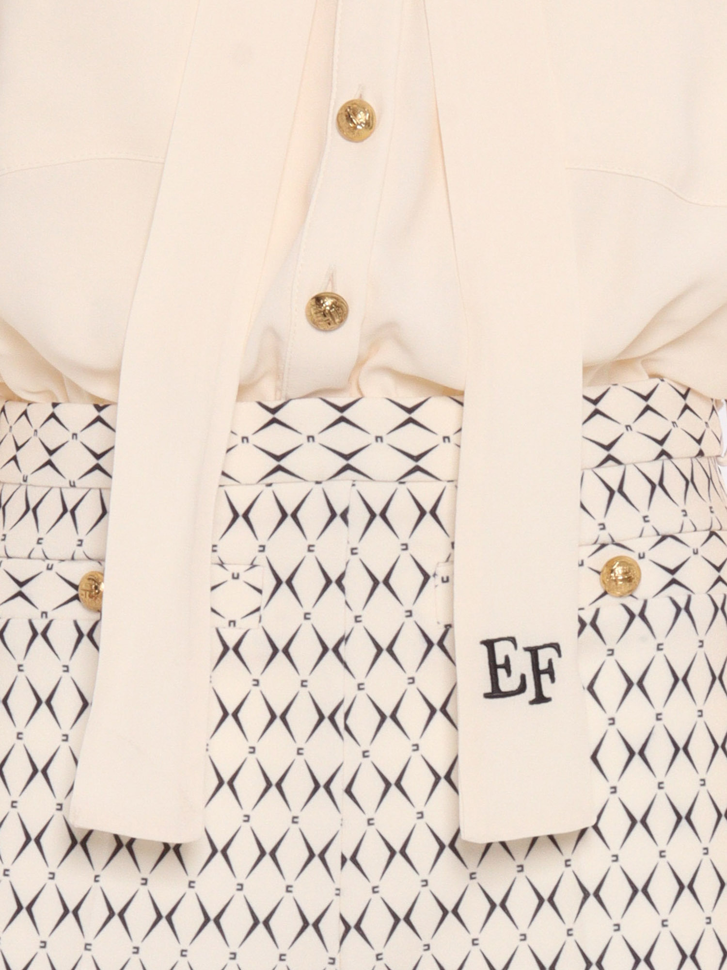 Elisabetta Franchi Jumpsuit In White