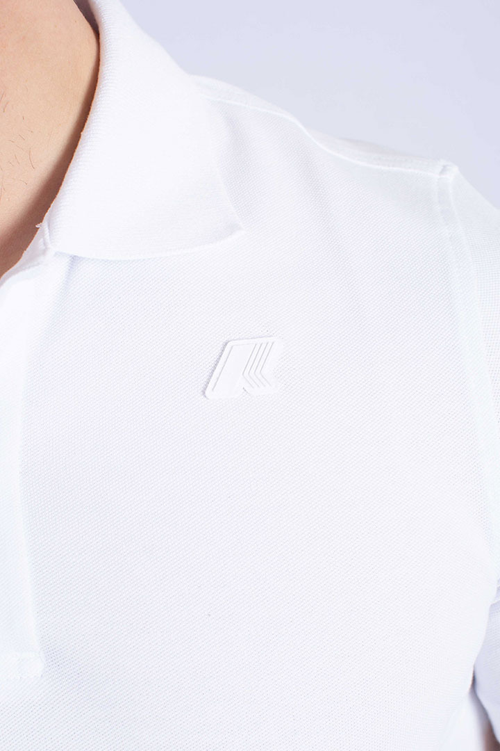 K-way Short-sleeved Polo Shirt In White