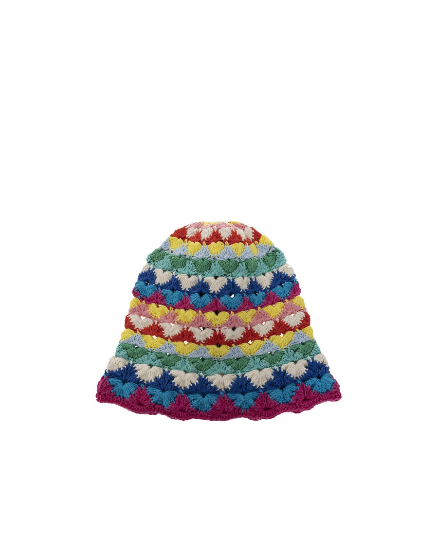Alanui Over The Rainbow Knitted Hat In Multicolor