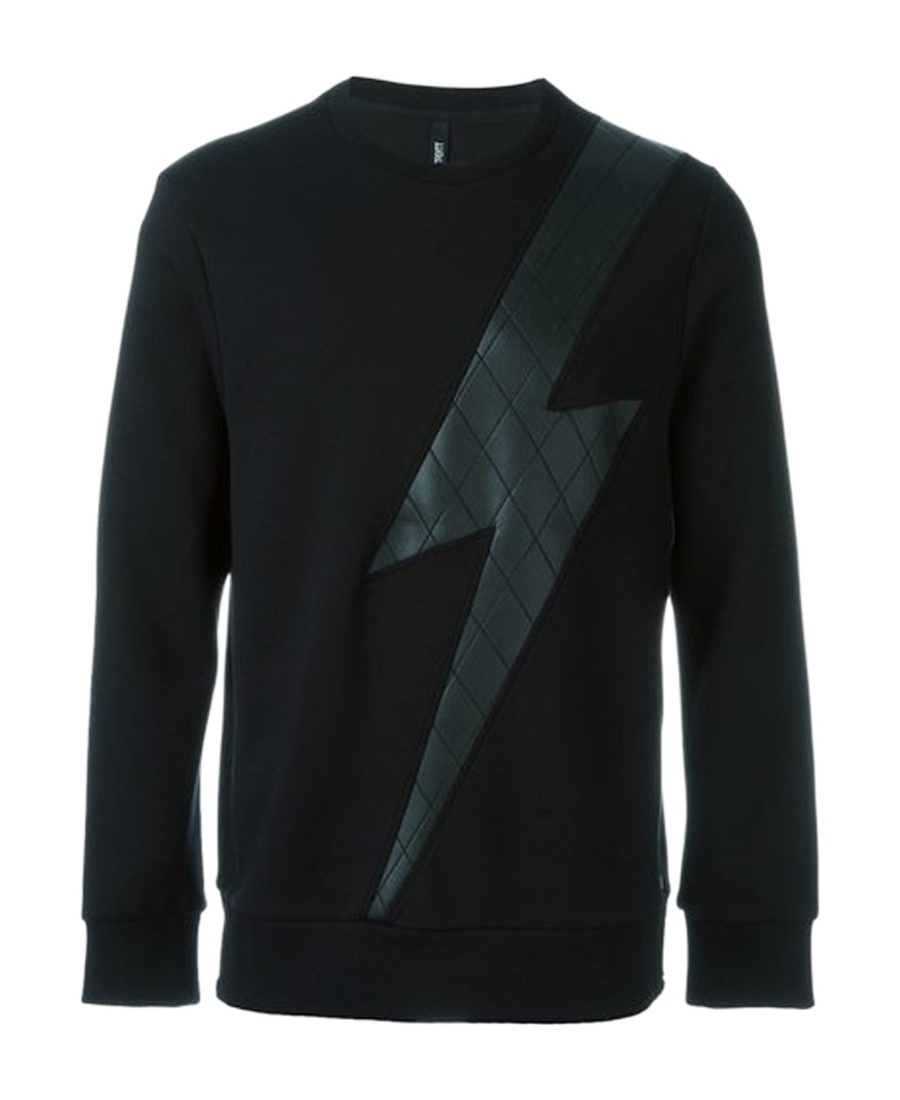 Neil Barrett Flash Design Sweatshirt In Black