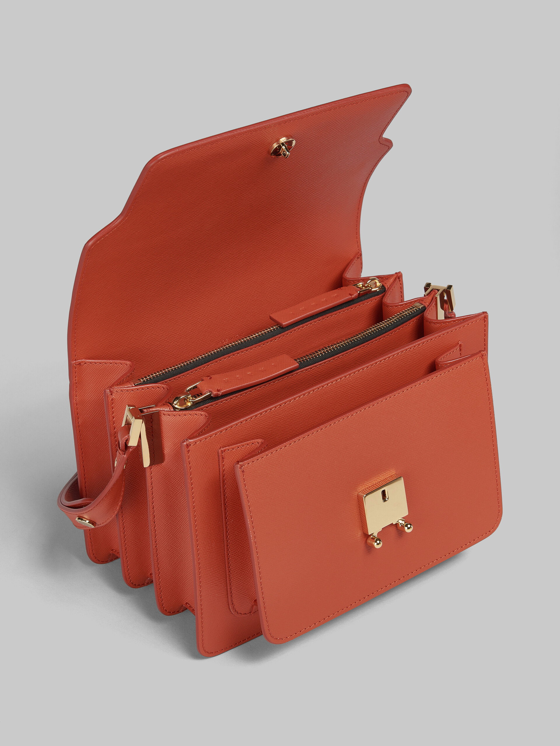 Marni Trunk Medium Shoulder Bag In Brown