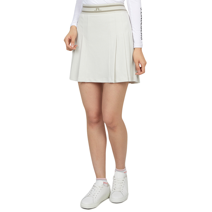 J. Lindeberg Logo Skirt In White