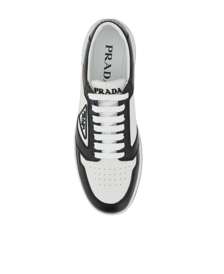 Prada Action Colour-block Low-top Sneakers In White