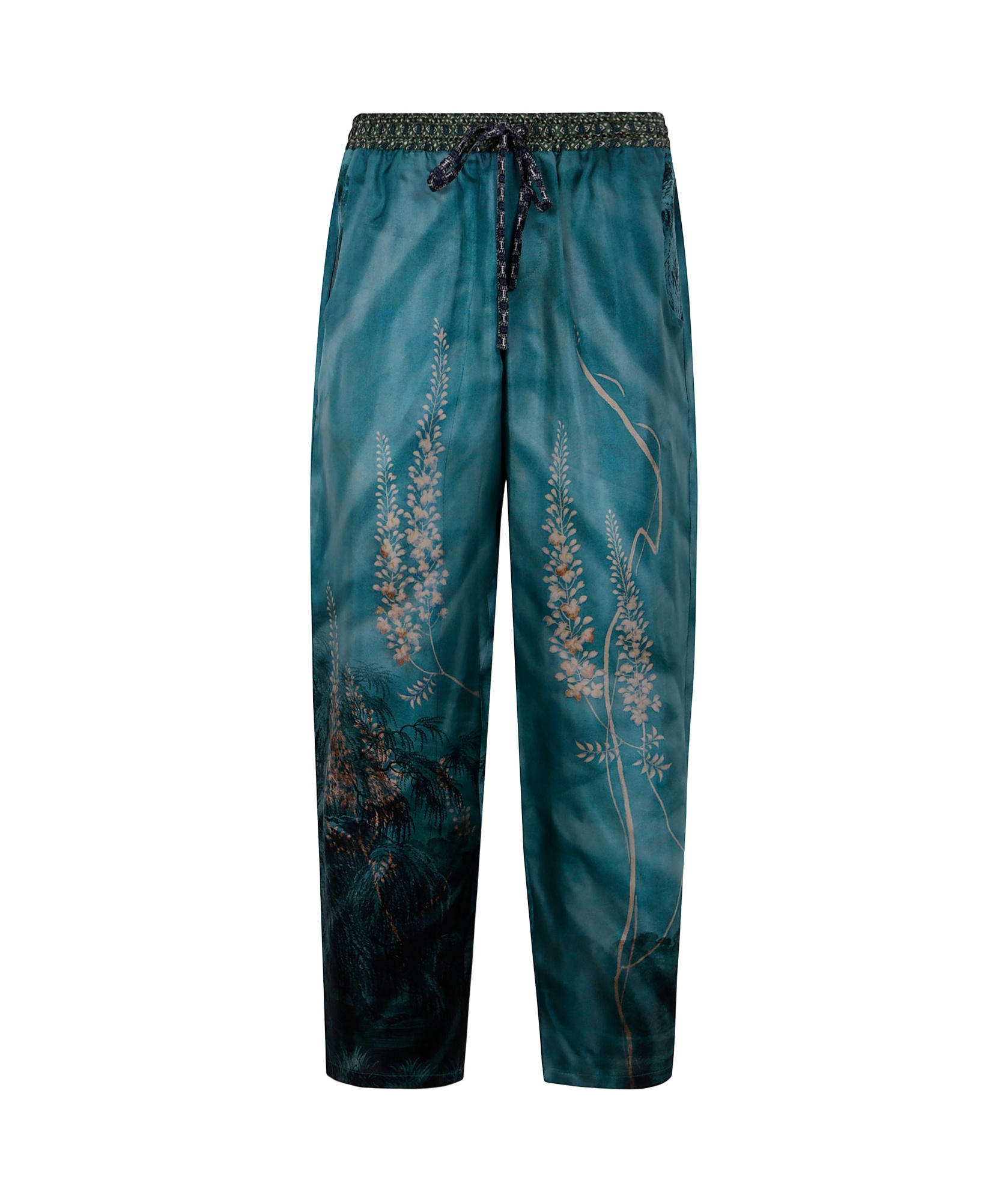 Pierre-louis Mascia Wide Leg Trousers Aloe In Blue