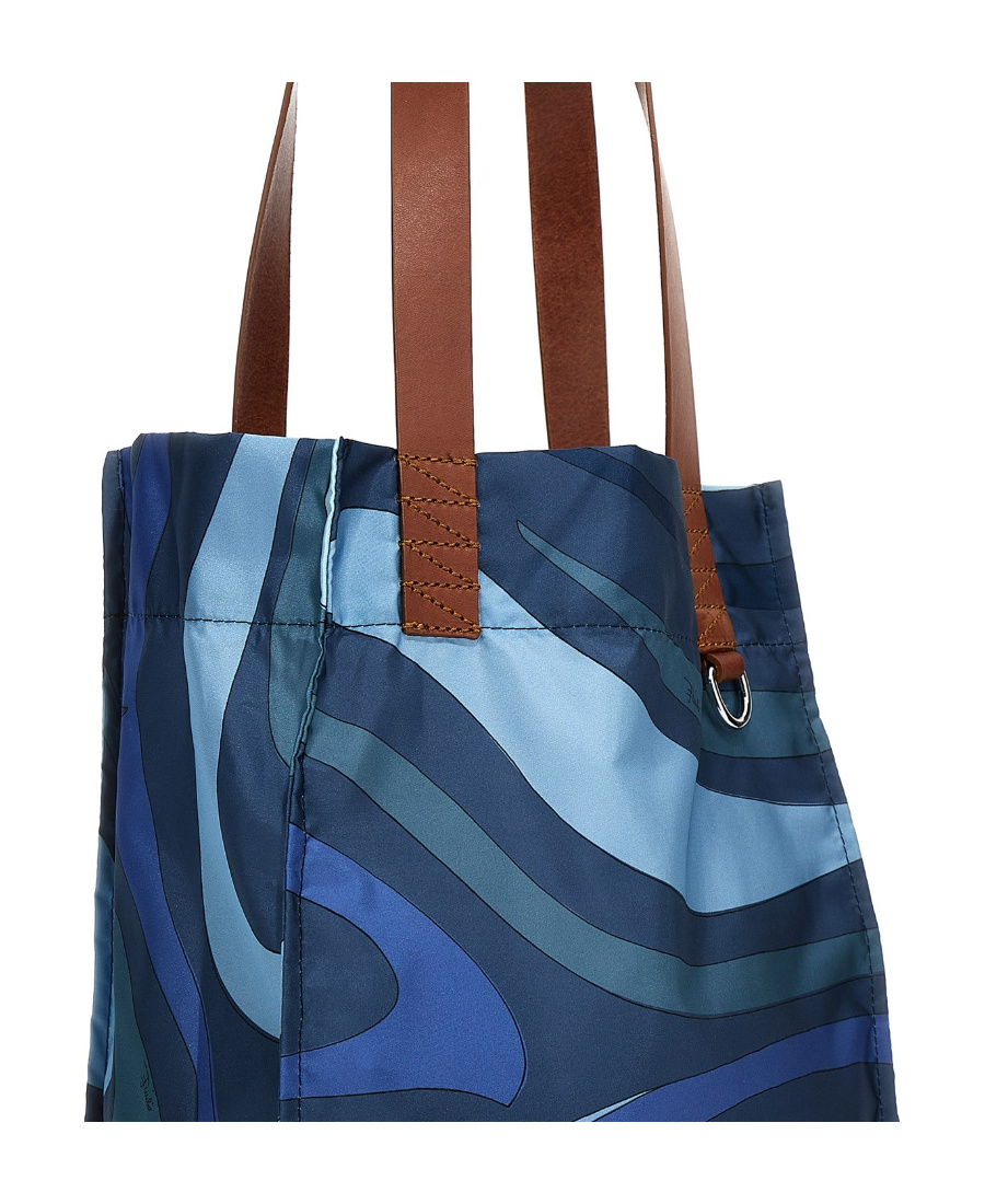 Pucci Marmo Shopper Bag In Blue