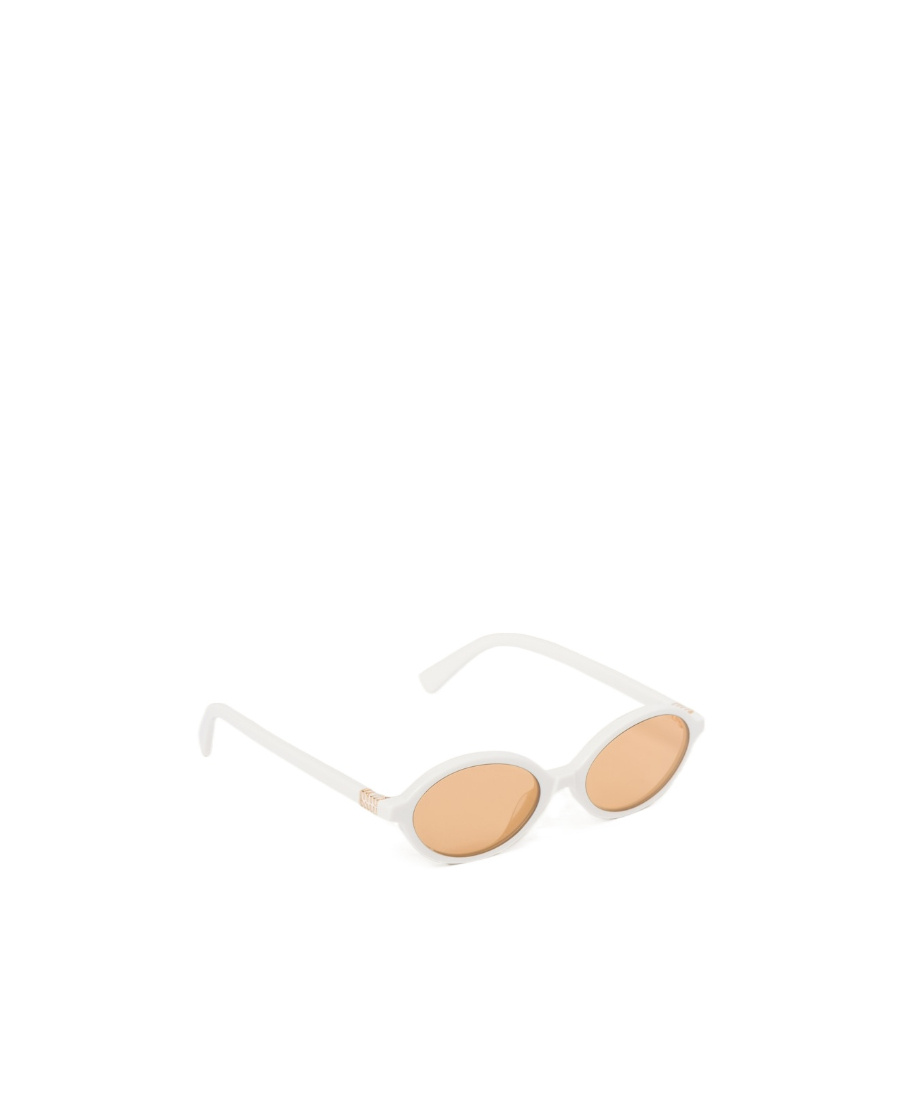 Miu Miu Runway Logo Sunglasses In White