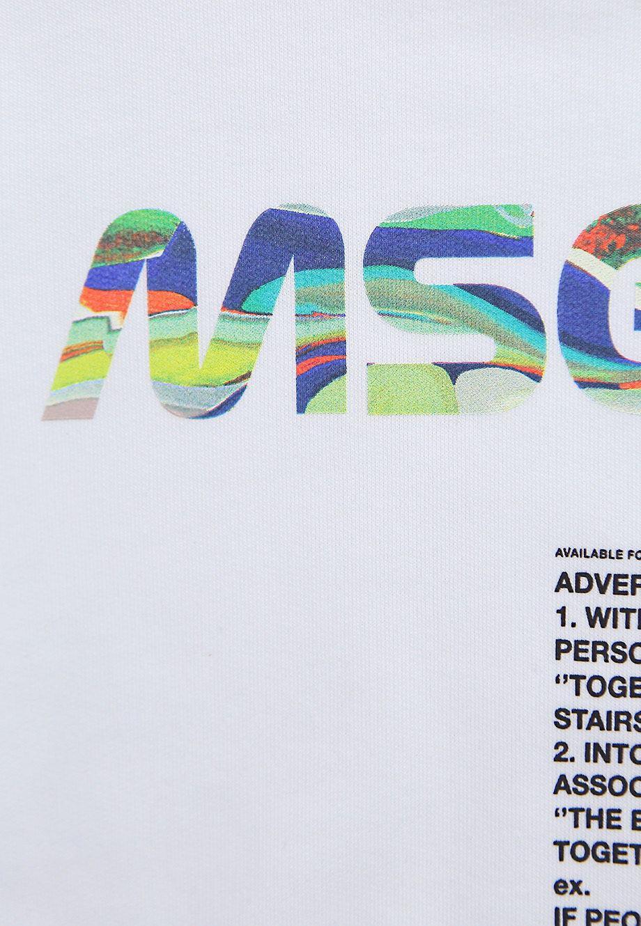 MSGM ITEM O-NECK SHORT-SLEEVED T-SHIRT