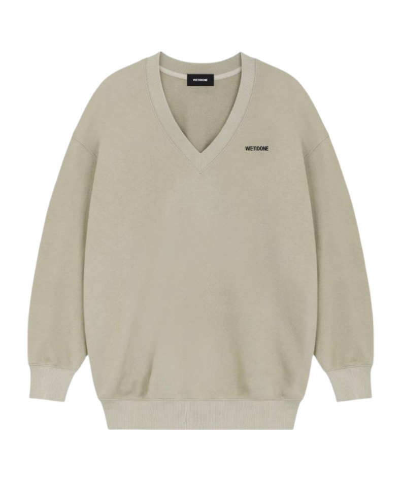 We11 Done Long Sleeve Sweatshirt In Nude