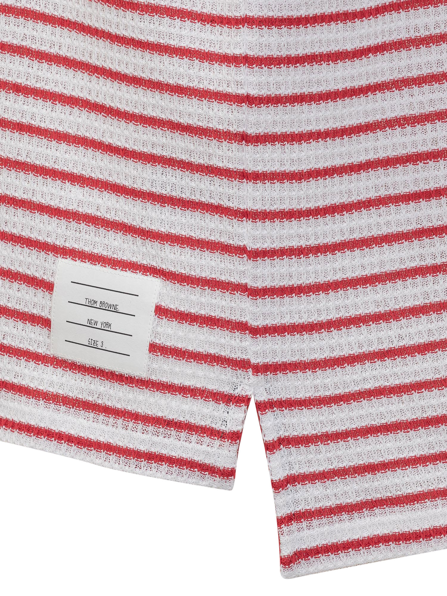 Thom Browne Short-sleeved Polo Shirt In Red