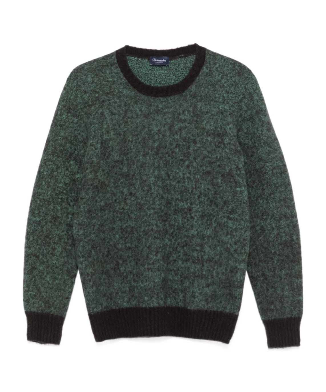 Drumohr Long Sleeve Crew Neck Sweater Clothing In Black