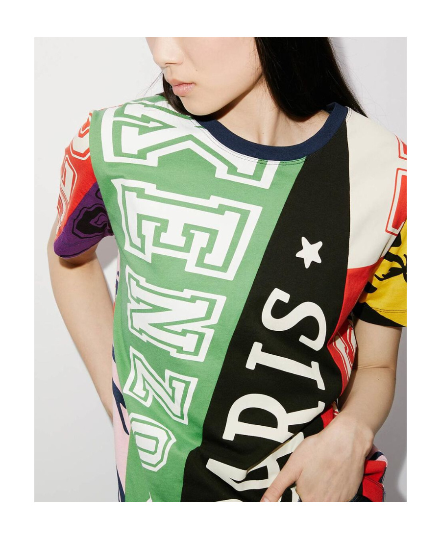 Kenzo Flags Oversize T-shirt In Multicolor