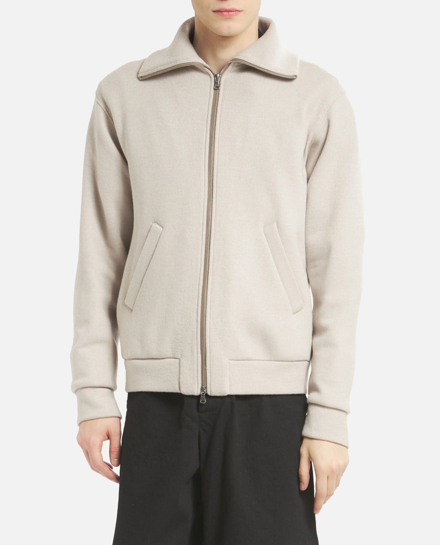 Barena Venezia High-neck Zip-fastening Sweatshirt In Neutral