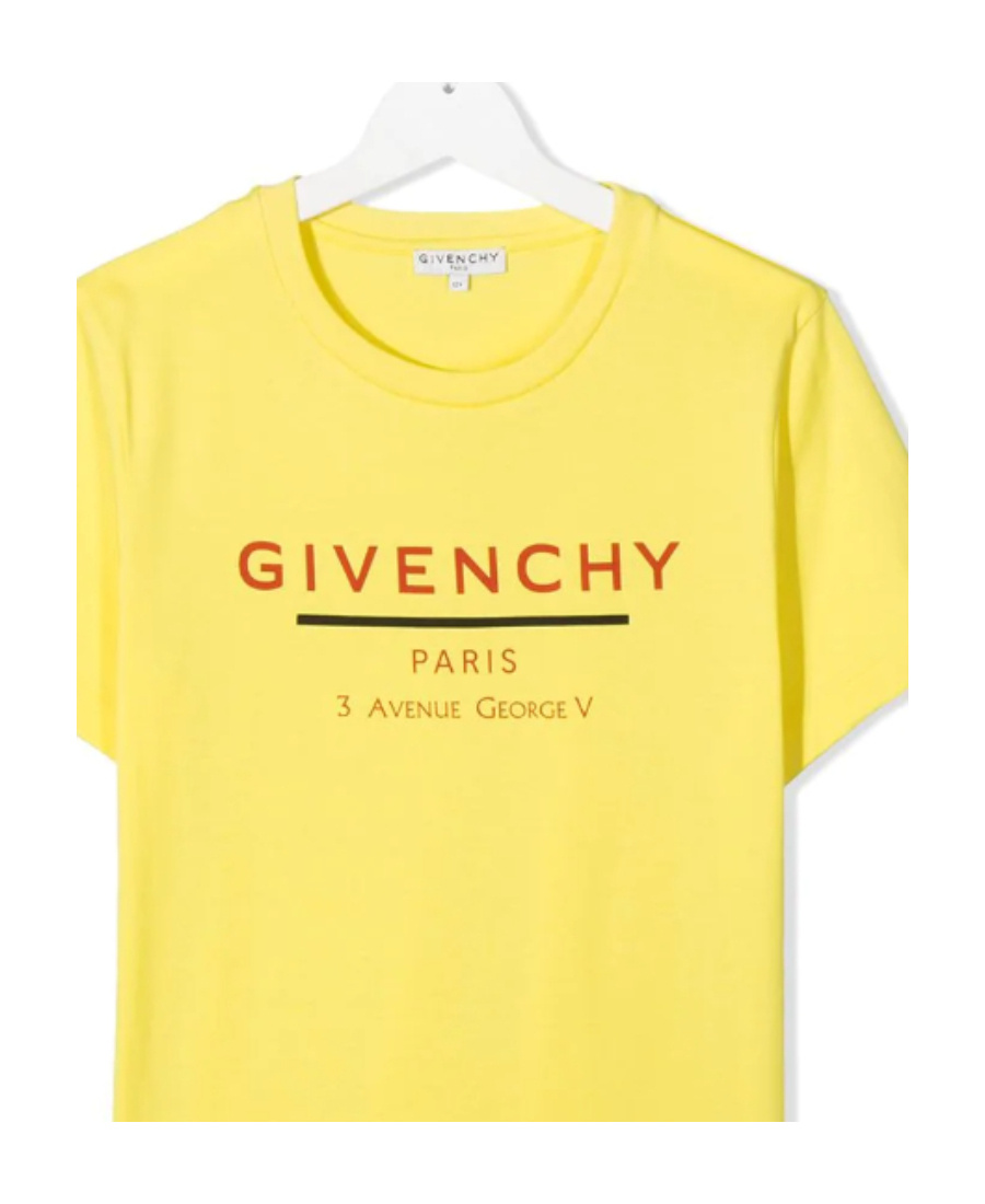 Givenchy Teen Logo-print T-shirt In Yellow