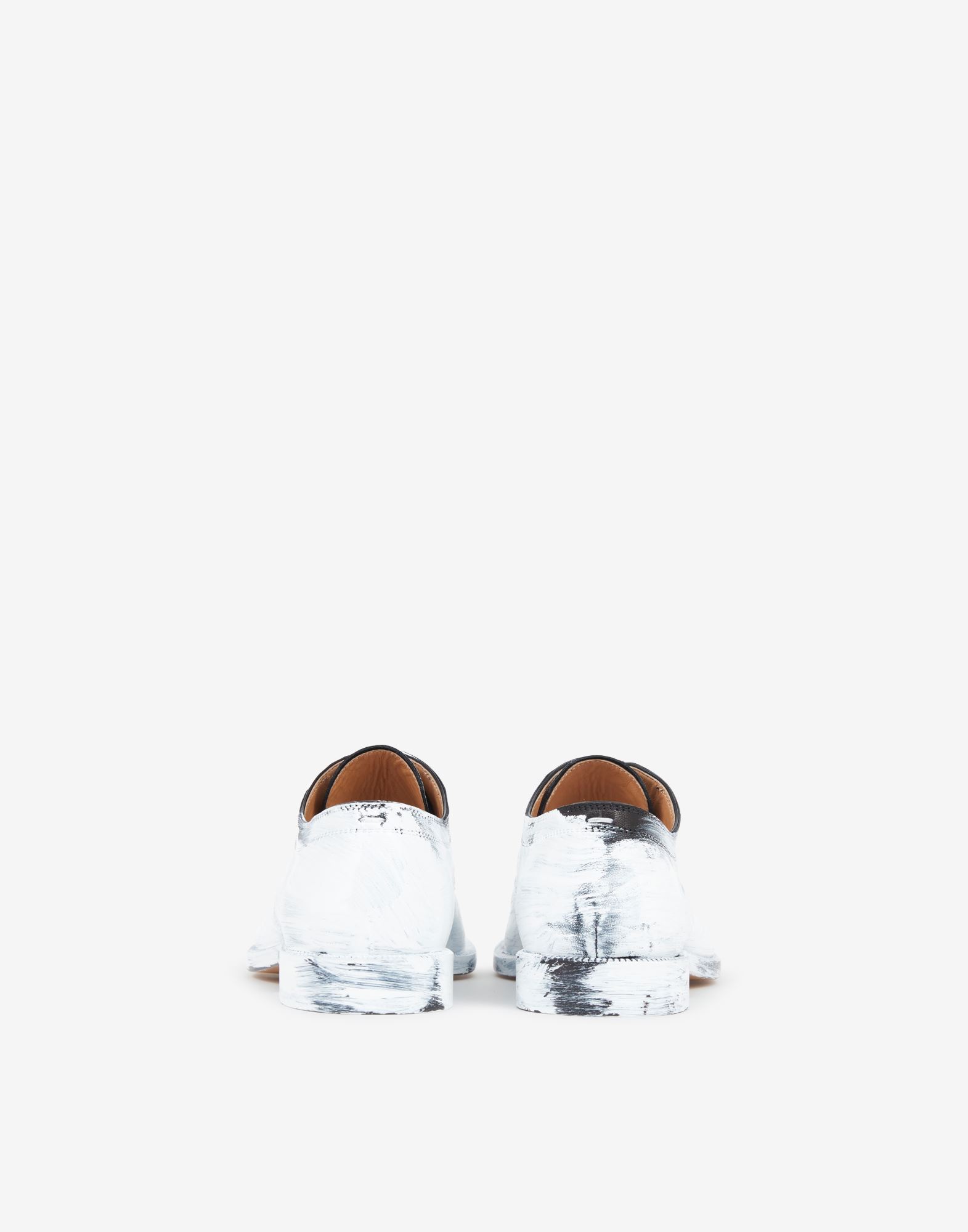 Maison Margiela Tabi Bianchetto Brogues Woman Black And White In White
