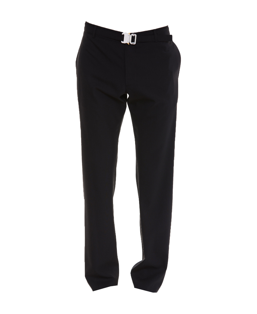 Alyx Belted Straight-leg Trousers In Black