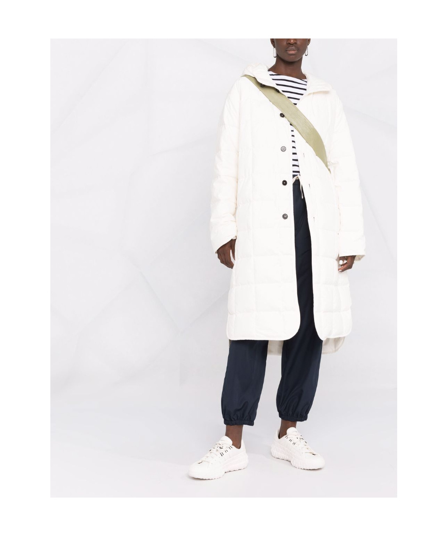 Jil Sander Button-fastening Padded Coat In White