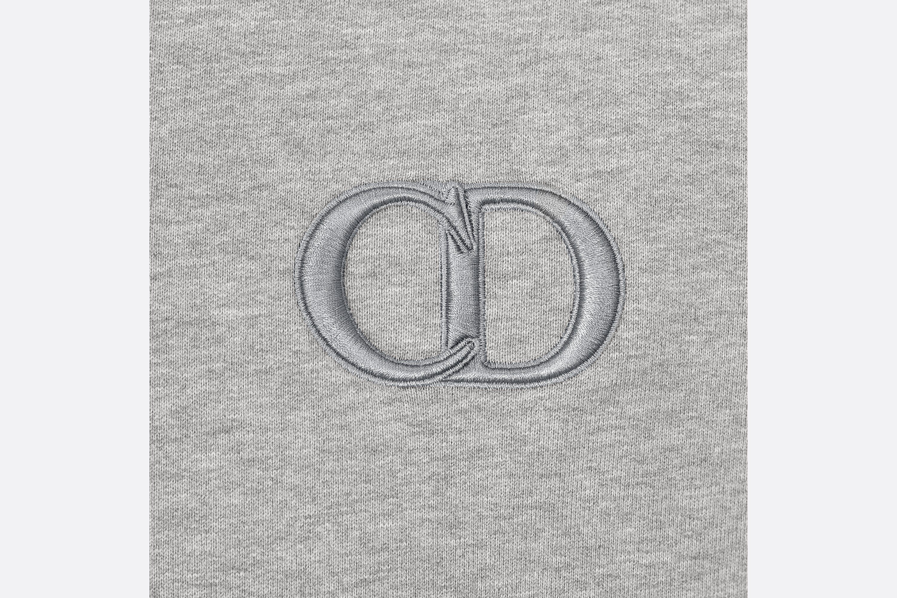 Dior Ss21 Embroidered Logo Pattern Gray