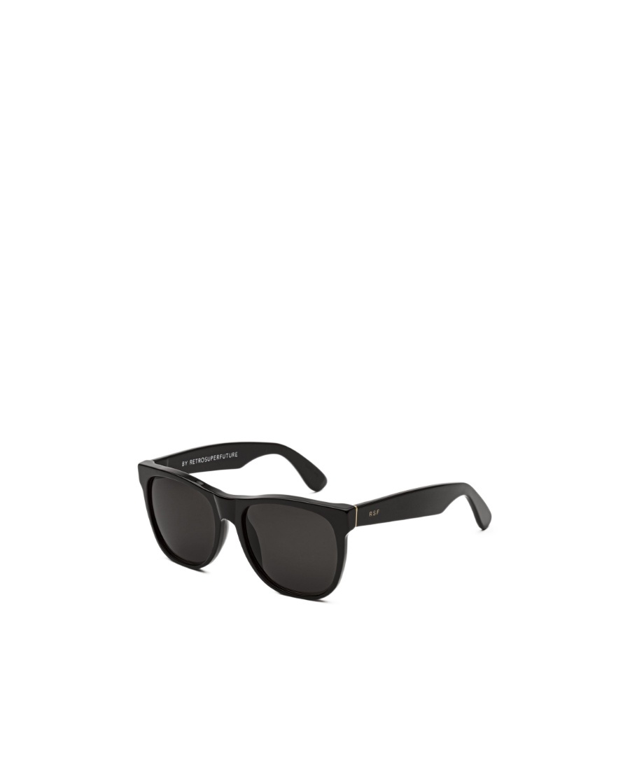 Retrosuperfuture Logo Sunglasses In Black