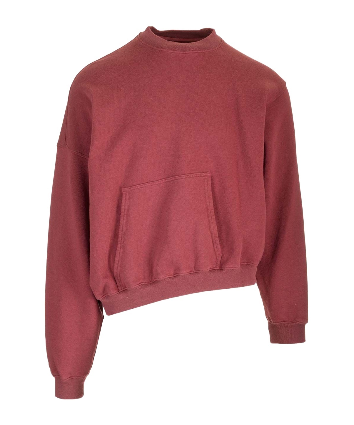 Magliano Logo-print Asymmetric Sweatshirt In Red