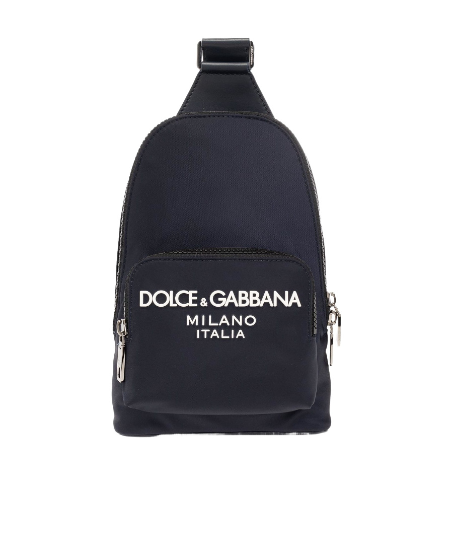 Dolce & Gabbana Logo-embossed Belt Bag In Black
