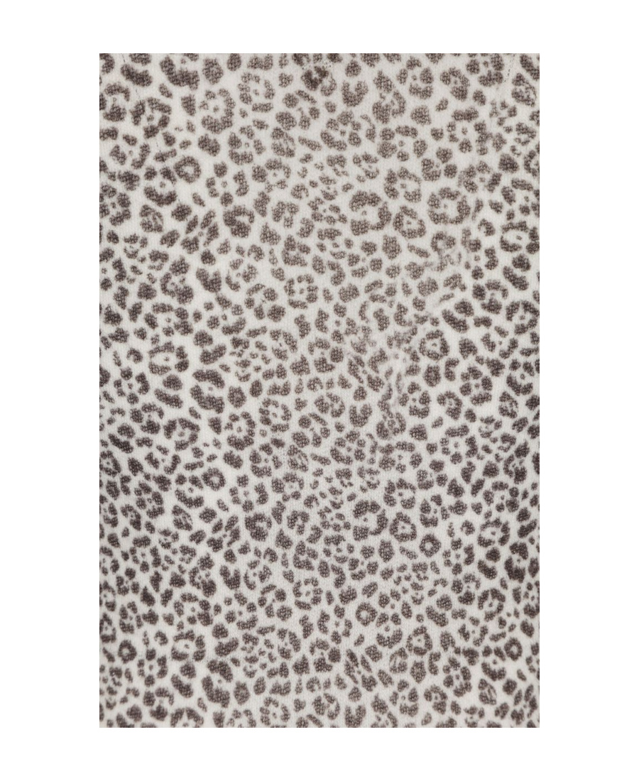 Saint Laurent Women's Printed Wool Top In Gray