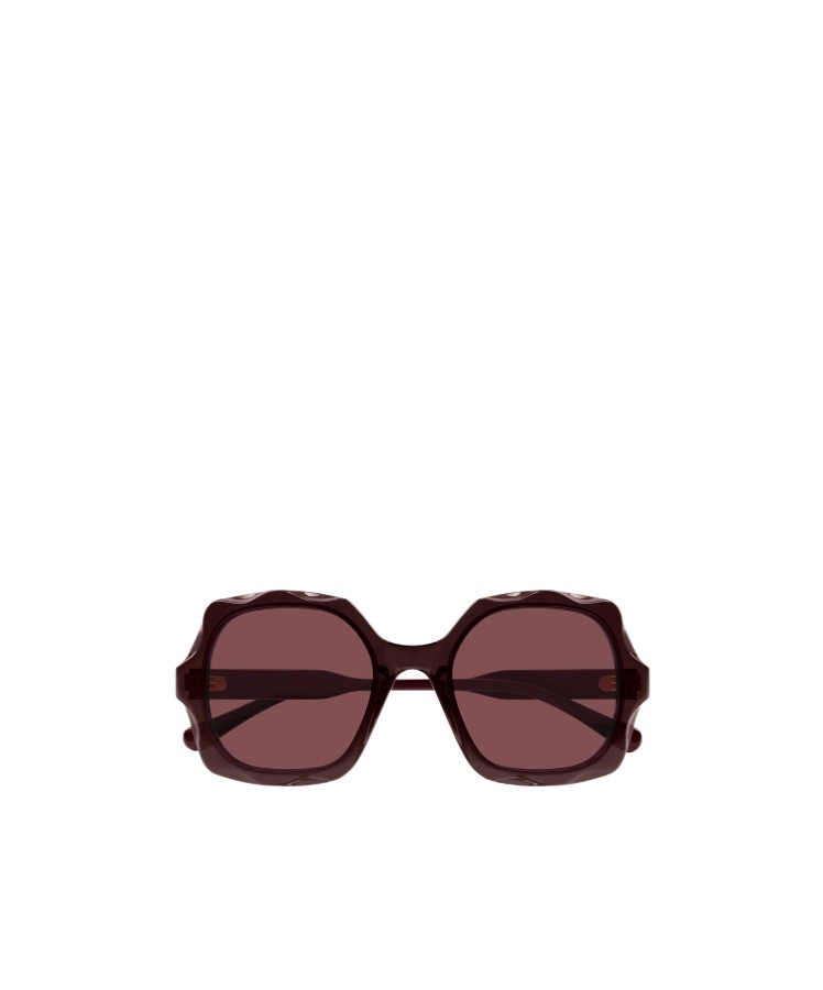 Chloé Womens Ch0226s Square-frame Acetate Sunglasses Purple In Red