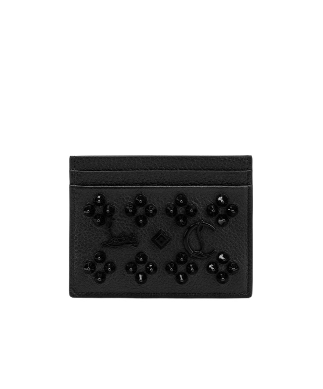 Christian Louboutin Kios Card Holder In Black