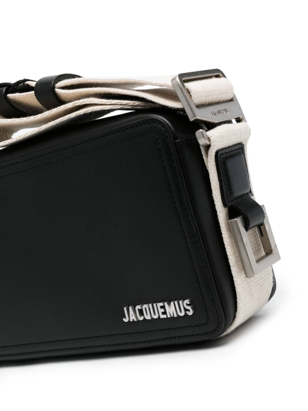 Jacquemus Logo Strap Satchel In Black
