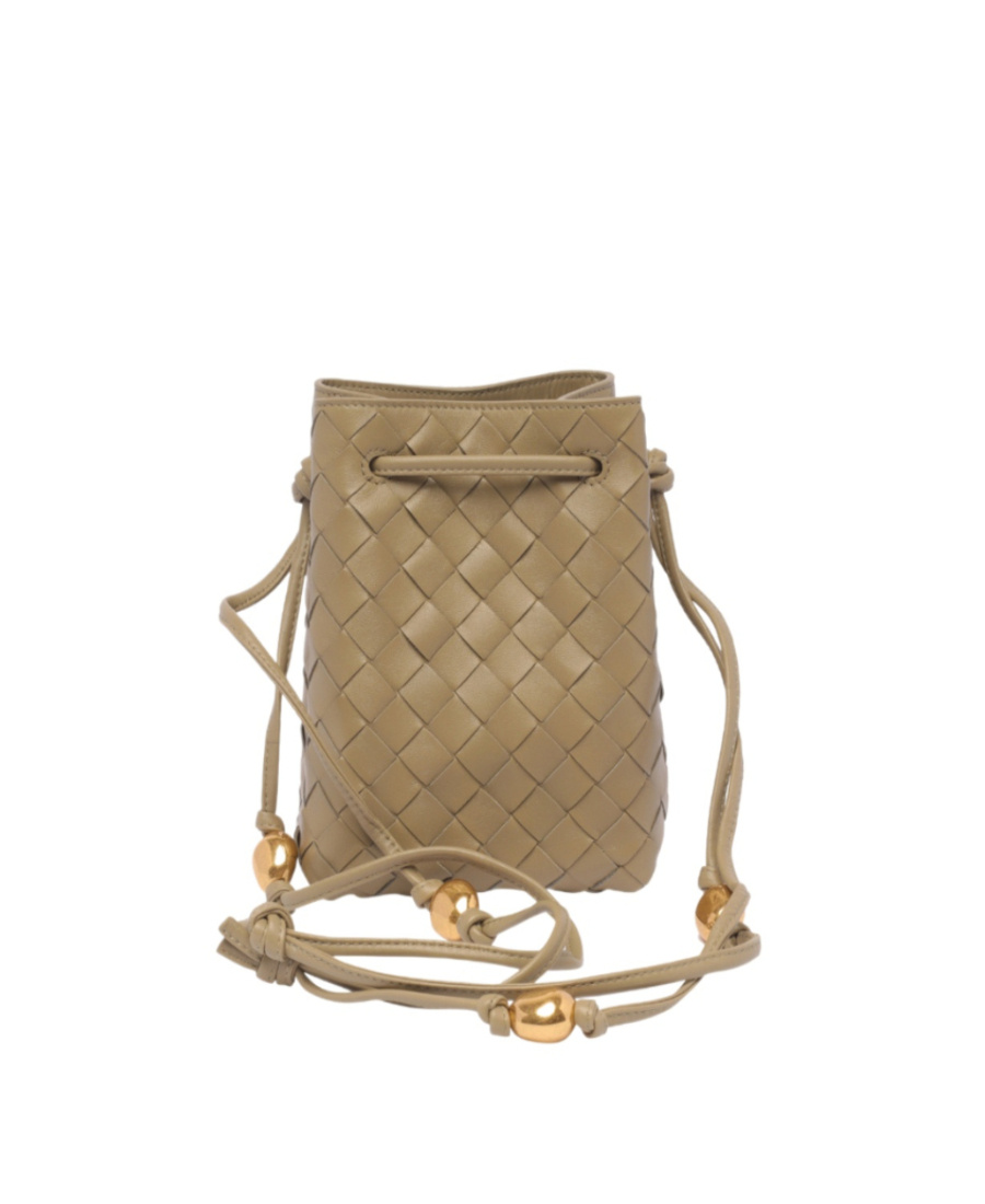 Bottega Veneta Small Intrecciato Bucket Bag In Brown