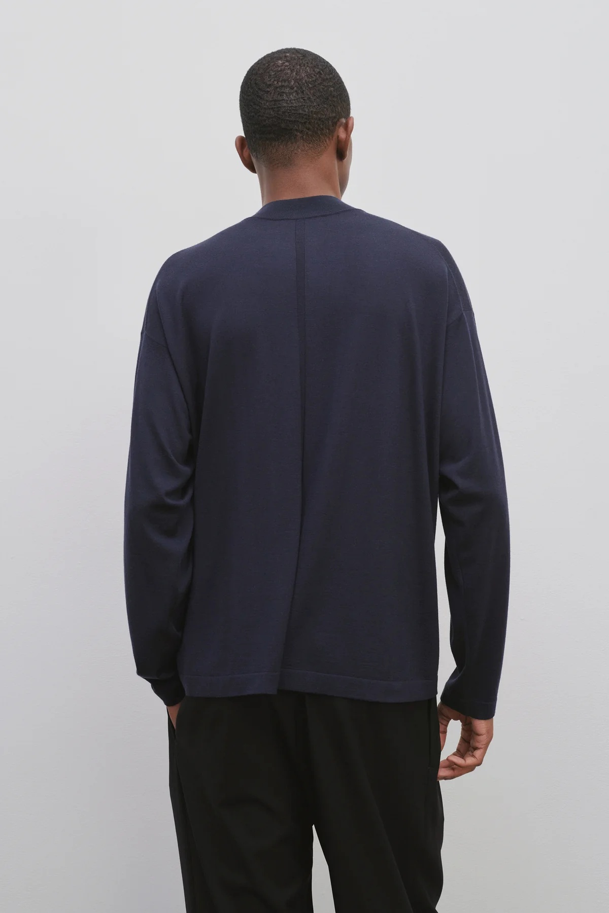 The Row Delsie Wool Small Turtleneck Sweater In Black