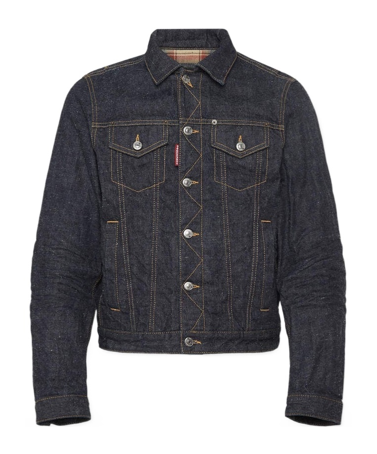 Dsquared2 Denim Mini Front Jean Jacket In Blue