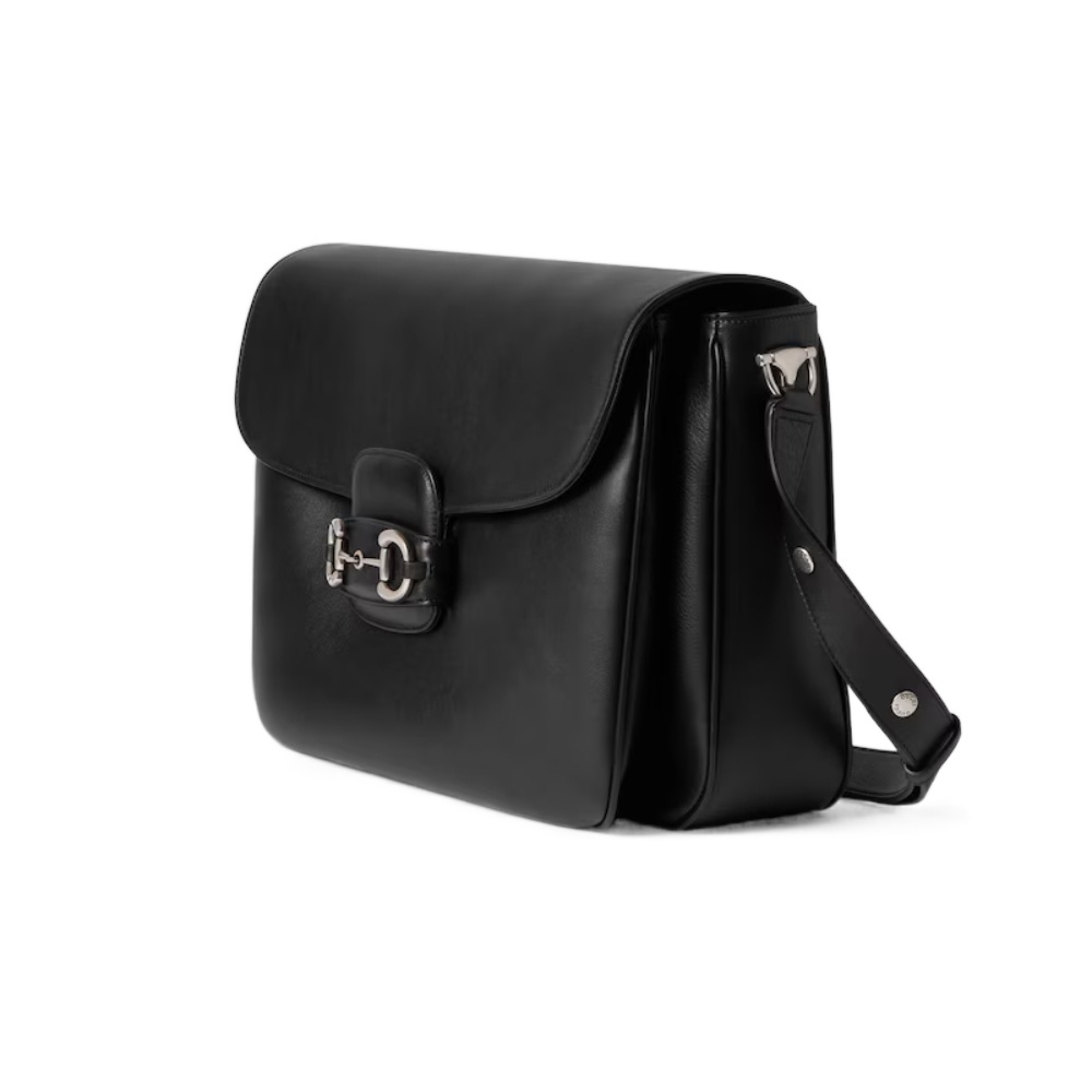 Gucci Horsebit 1955 Aura Large Crossbody Bag In Black