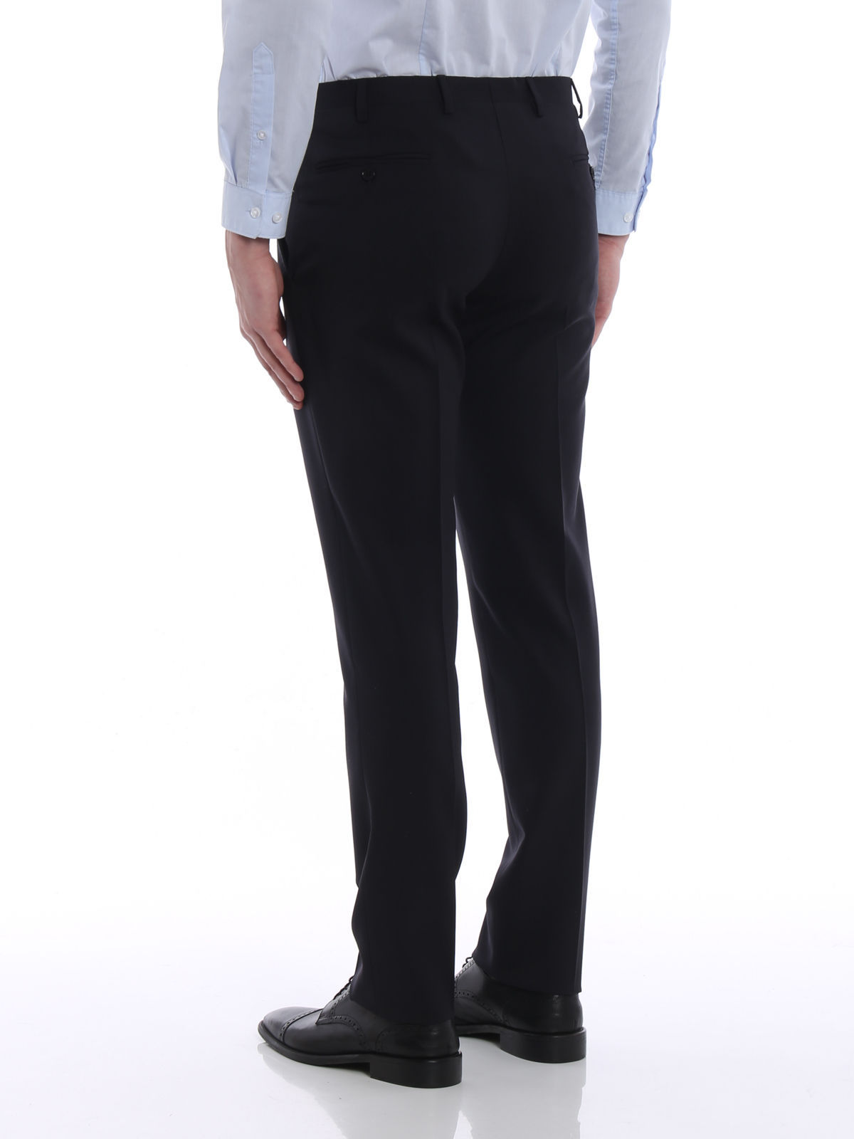 EMPORIO ARMANI LOGO DETAILS CASUAL PANTS