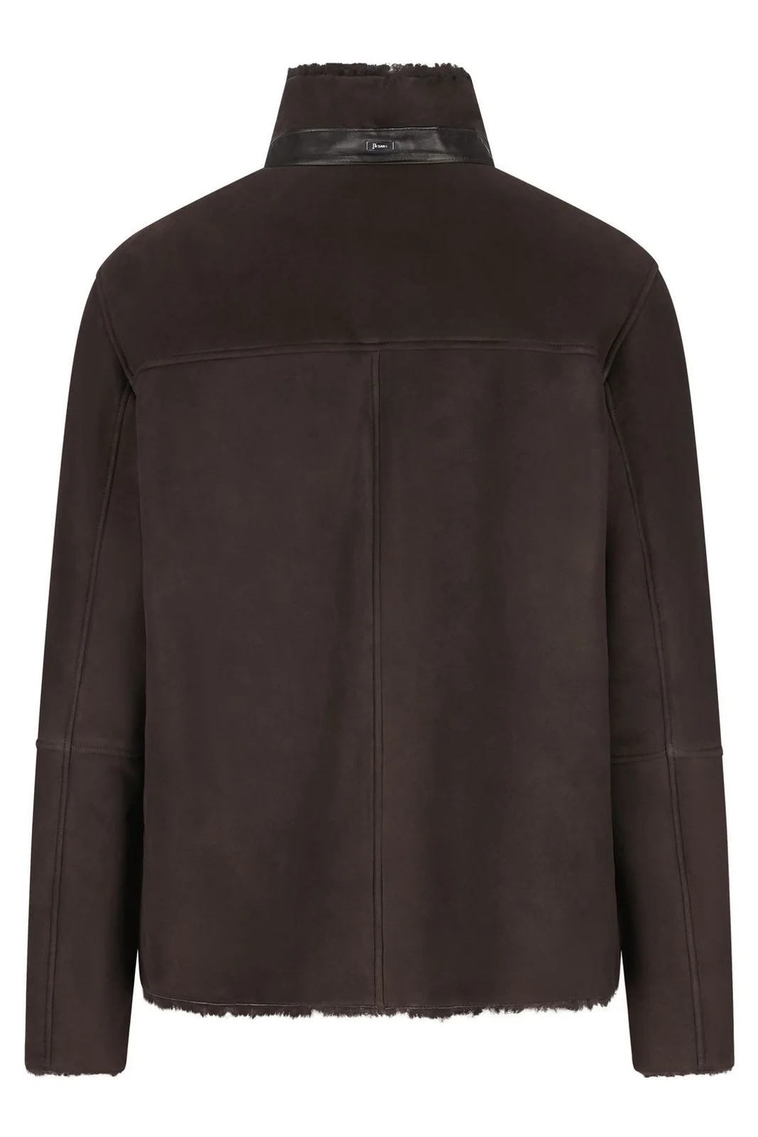 Herno Jacket In Lamb Shearling In Brown
