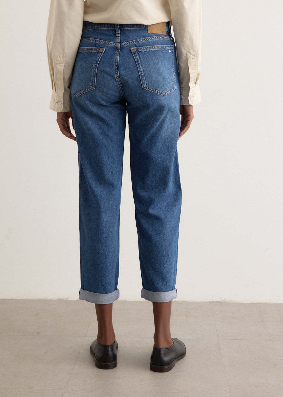 Shop Rag & Bone Jeans With Belt Loops In Blue