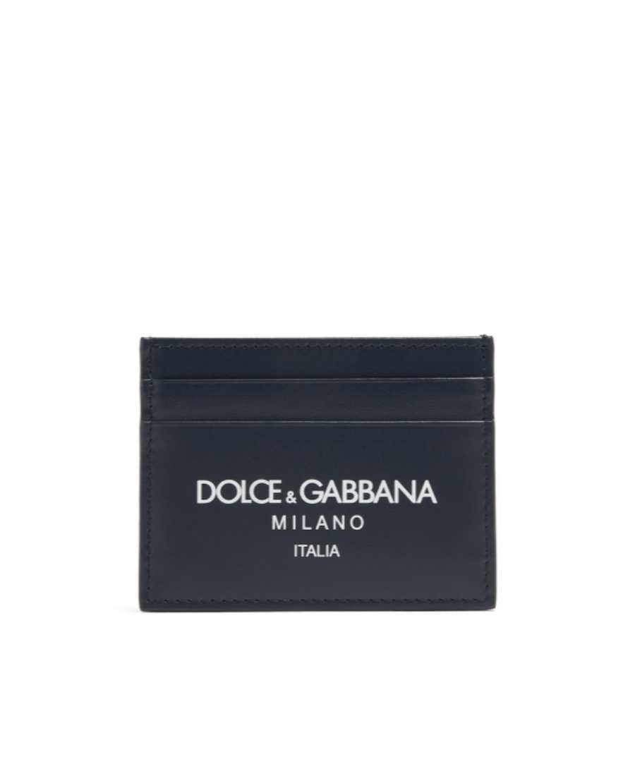 Dolce & Gabbana Dolce  Gabbana Logo Printed Cardholder In Black