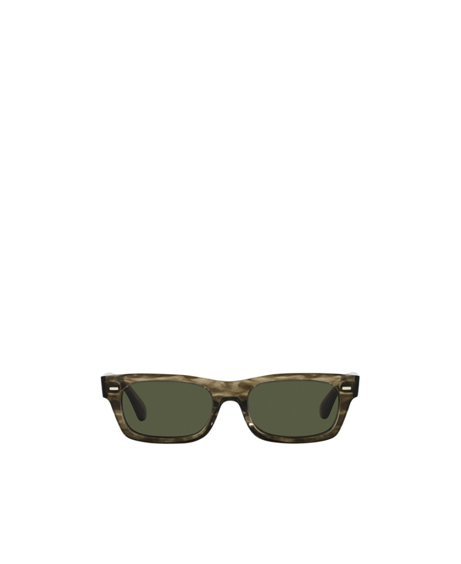 Oliver Peoples Davri Rectangle-frame Sunglasses In Green
