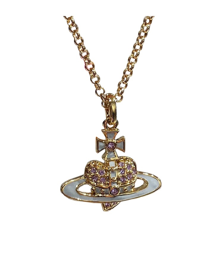 Vivienne Westwood Four-leaf Clover Heart-shaped Pendant In Yellow