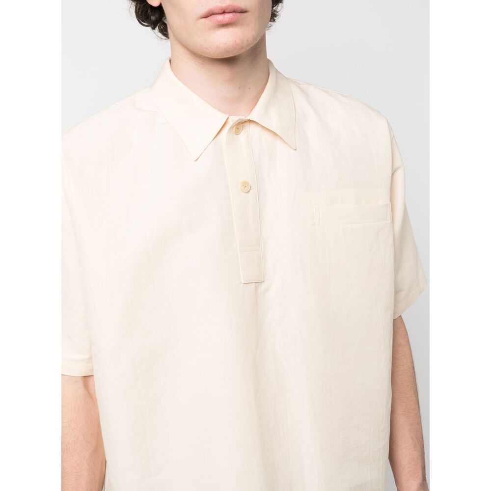 Auralee Washed-effect Classic Polo Shirt In Neutral