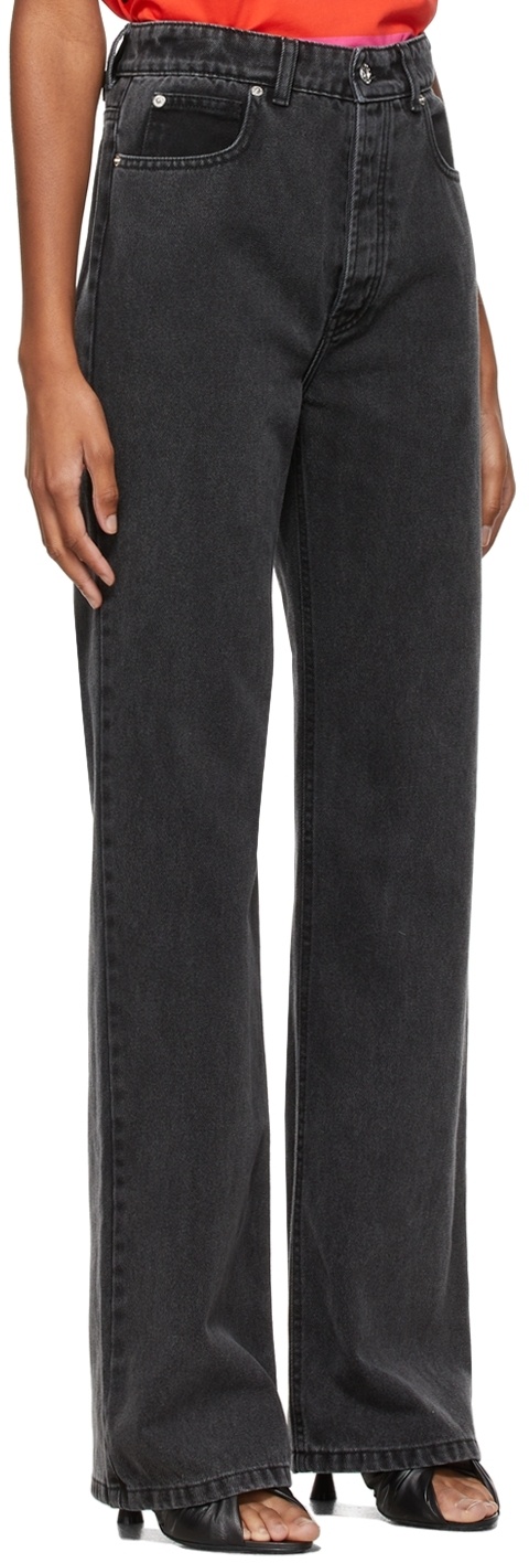 Rabanne 1969 Cotton Straight-leg Jeans In Black