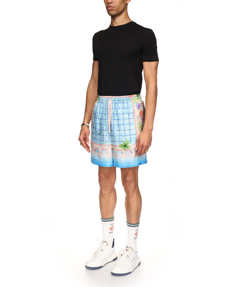 Casablanca Drawstring Shorts In Blue
