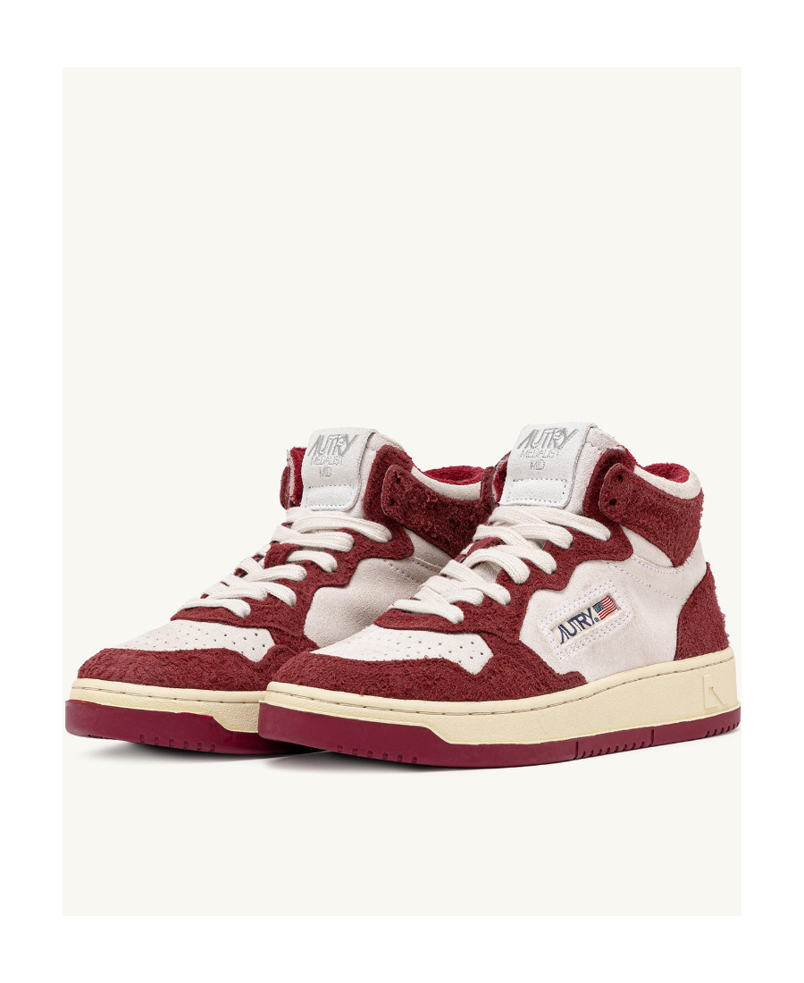 Autry Tie High-top Casual Shoes In Nude