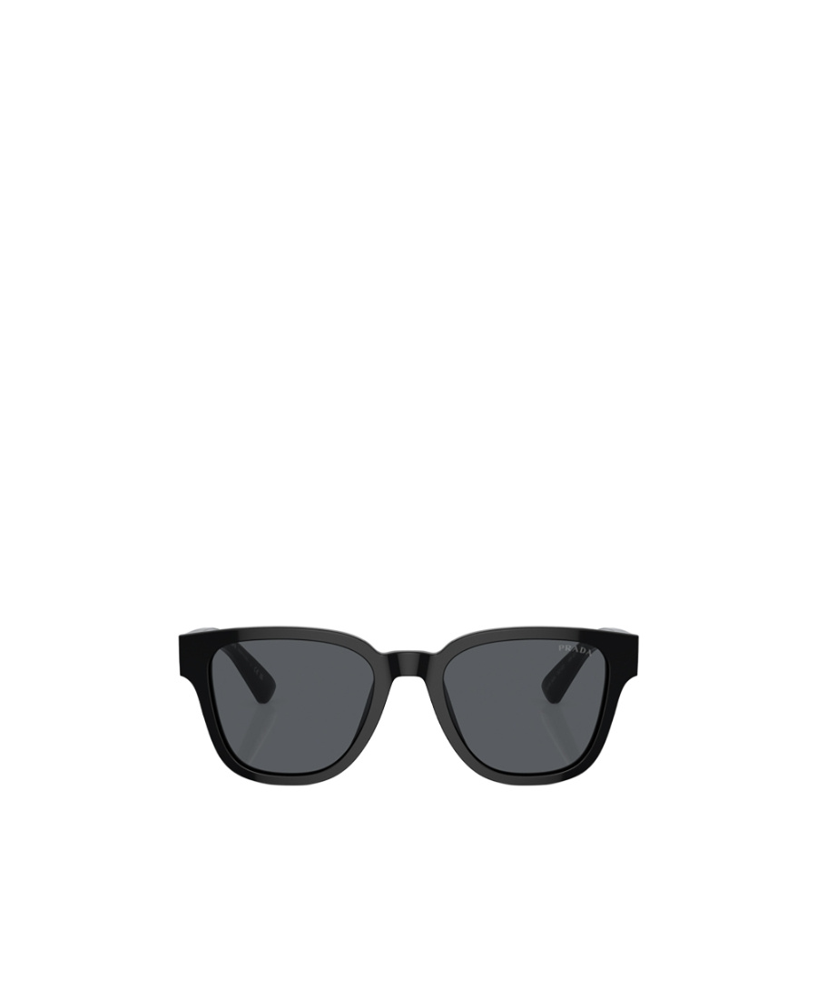 Prada Logo-lettering D-frame Sunglasses In Gray