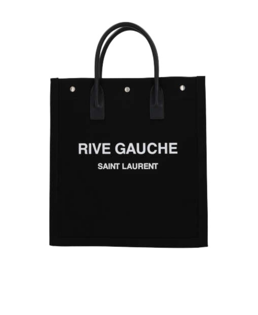 Saint Laurent Men Rive Gauche Tote Bag In Black
