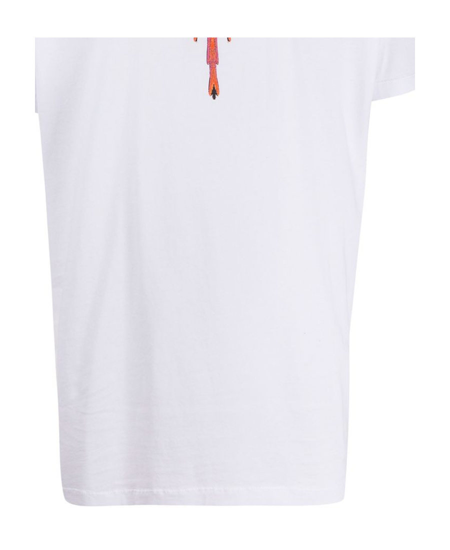 Marcelo Burlon County Of Milan Feather Printed T-shirt In White